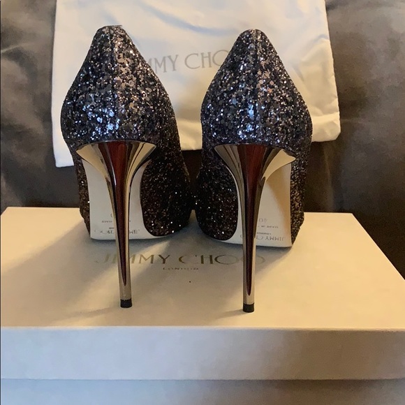 Jimmy Choo Luna 100 - glitter - Kate Middleton - Picture 3 of 8